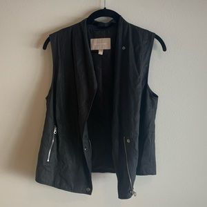 Banana Republic Slouchy “Suede” Black Vest | Sz 2